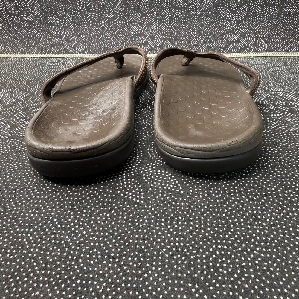 Vionic Womens Brown Orthotic Flip Flops Size 9 - Picture 10 of 10